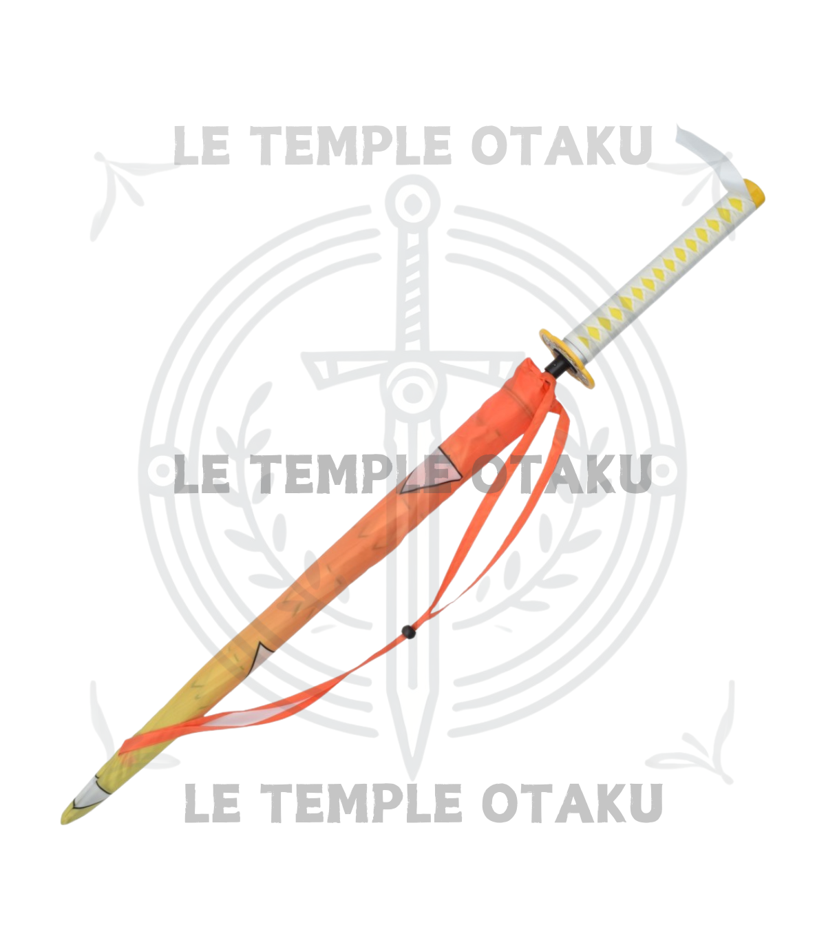Katana Parapluie Zenitsu Agatsuma avec Poignée - Demon Slayer - 107 cm