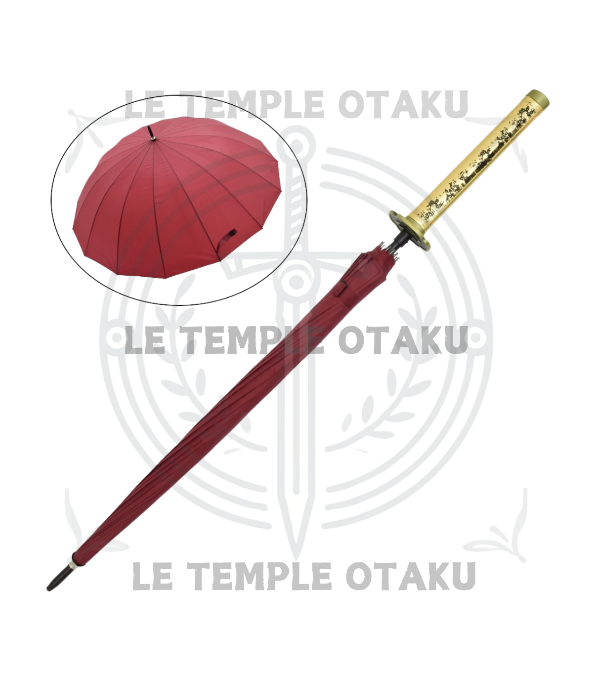 Parapluie Tsugikuni Yoriichi avec Poignée Katana - Demon Slayer
