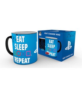 Mug Thermoréactif PlayStation - Manger, Dormir, Recommencer - 320 ml - ABYstyle