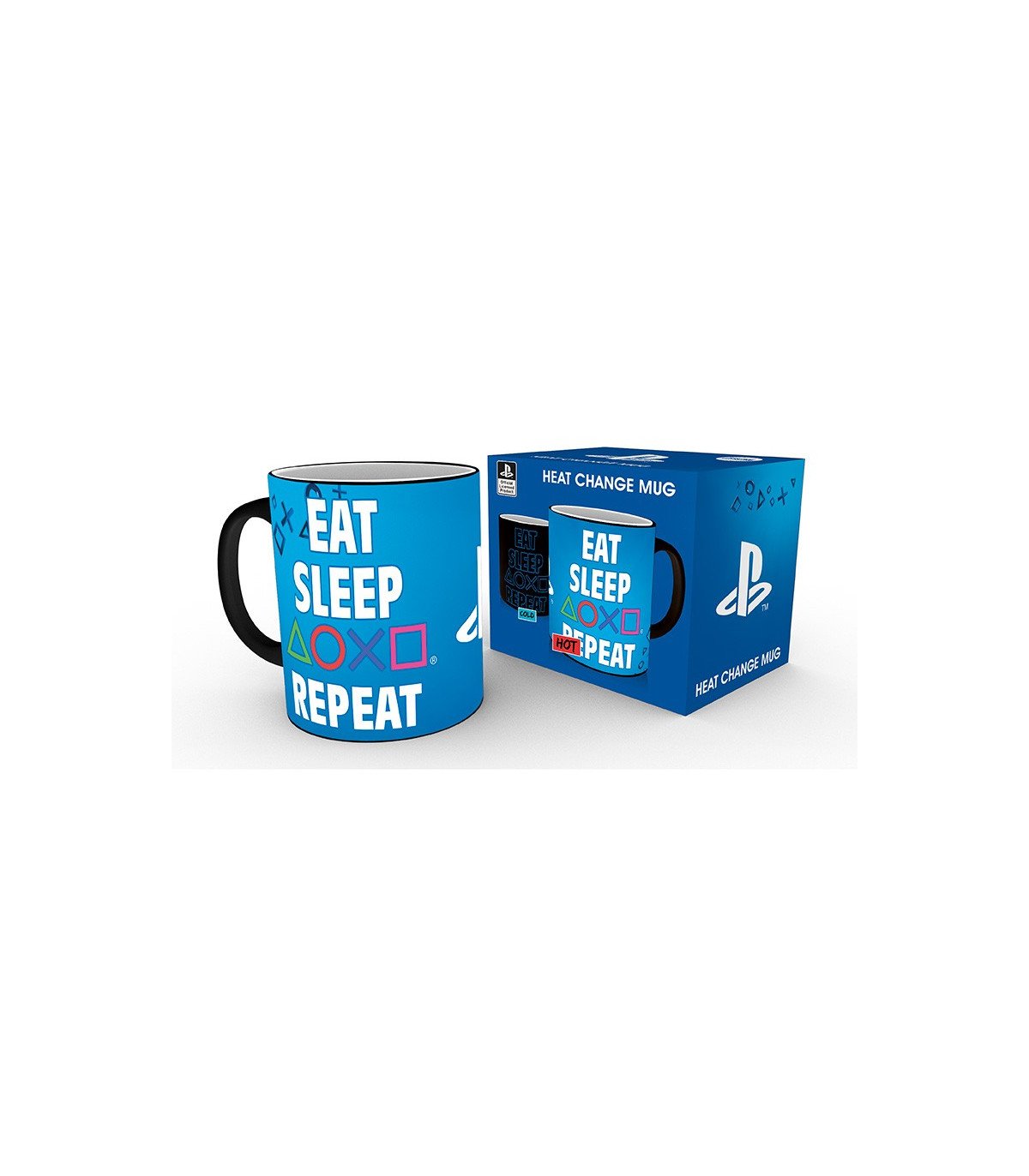 Mug Thermoréactif PlayStation - 320 ml - Manger, Dormir, Recommencer