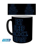 Mug PlayStation Thermoréactif - 320 ml - Manger Dormir Recommencer