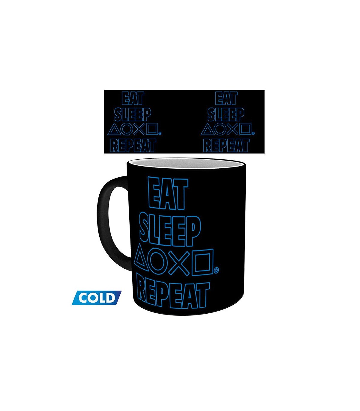 Mug PlayStation Thermoréactif - 320 ml - Manger Dormir Recommencer
