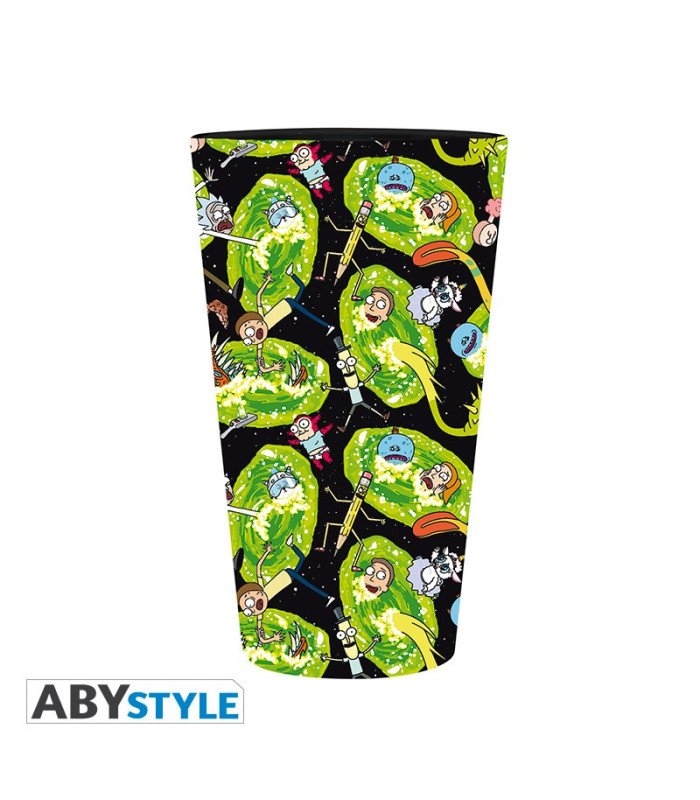 Verre Rick and Morty - Design Portails - ABYstyle - 400 ml