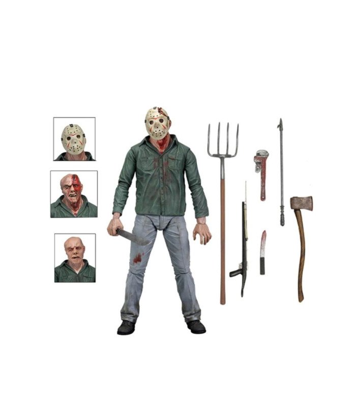 Jason Voorhees – Ultimate NECA – Vendredi 13 Chapitre 3 – Figurine articulée 18 cm