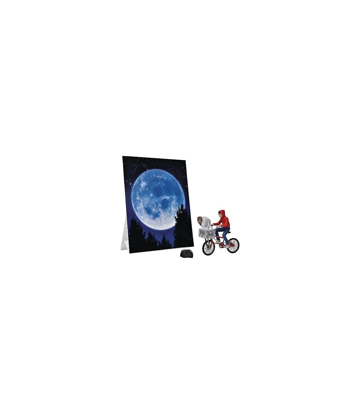 E.T. & Elliott à vélo – Figurine articulée 40e anniversaire – NECA – 18 cm