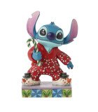 Stitch en pyjama de Noël - Figurine Disney Traditions par Jim Shore