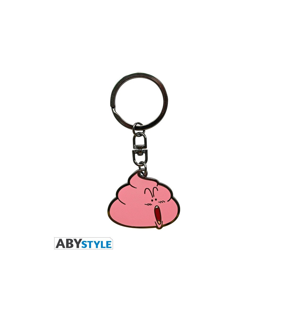 Porte-clés Unchi Pink Poop - Dr Slump - Gag culte en version métallique
