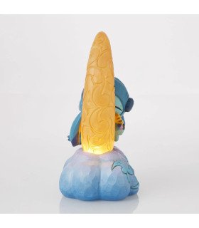 Figurine Stitch et Souillon Lune Lumineuse - Disney Traditions - 18 cm