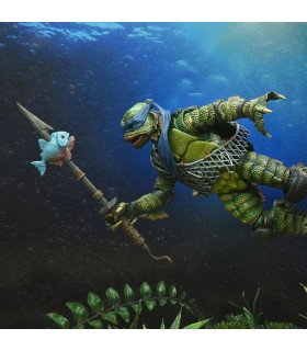 Figurine Leonardo Creature Black Lagoon - NECA - TMNT x Universal - 18 cm