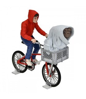 Figurine Elliott & E.T. à Vélo - 40e Anniversaire - NECA - 18 cm