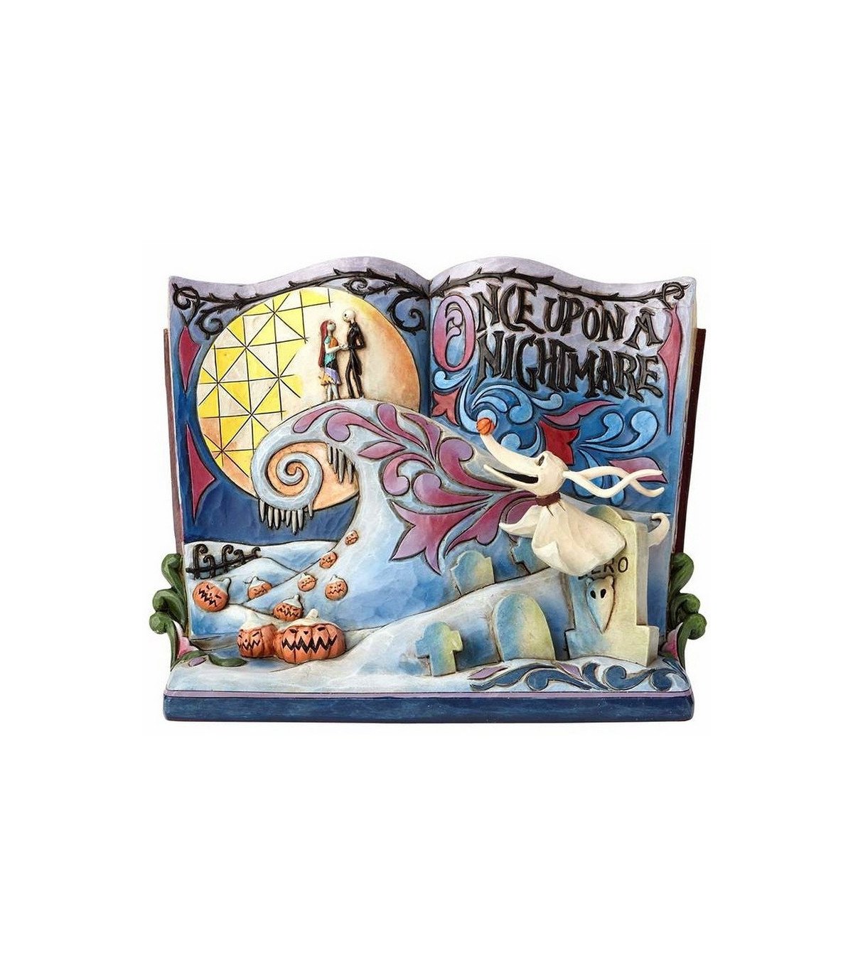 Figurine Disney Traditions - Jack, Sally et Zero - Storybook par Jim Shore