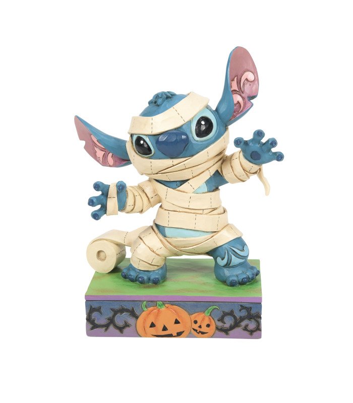 Stitch déguisé en momie – Figurine Disney Traditions Halloween – 15,5 cm