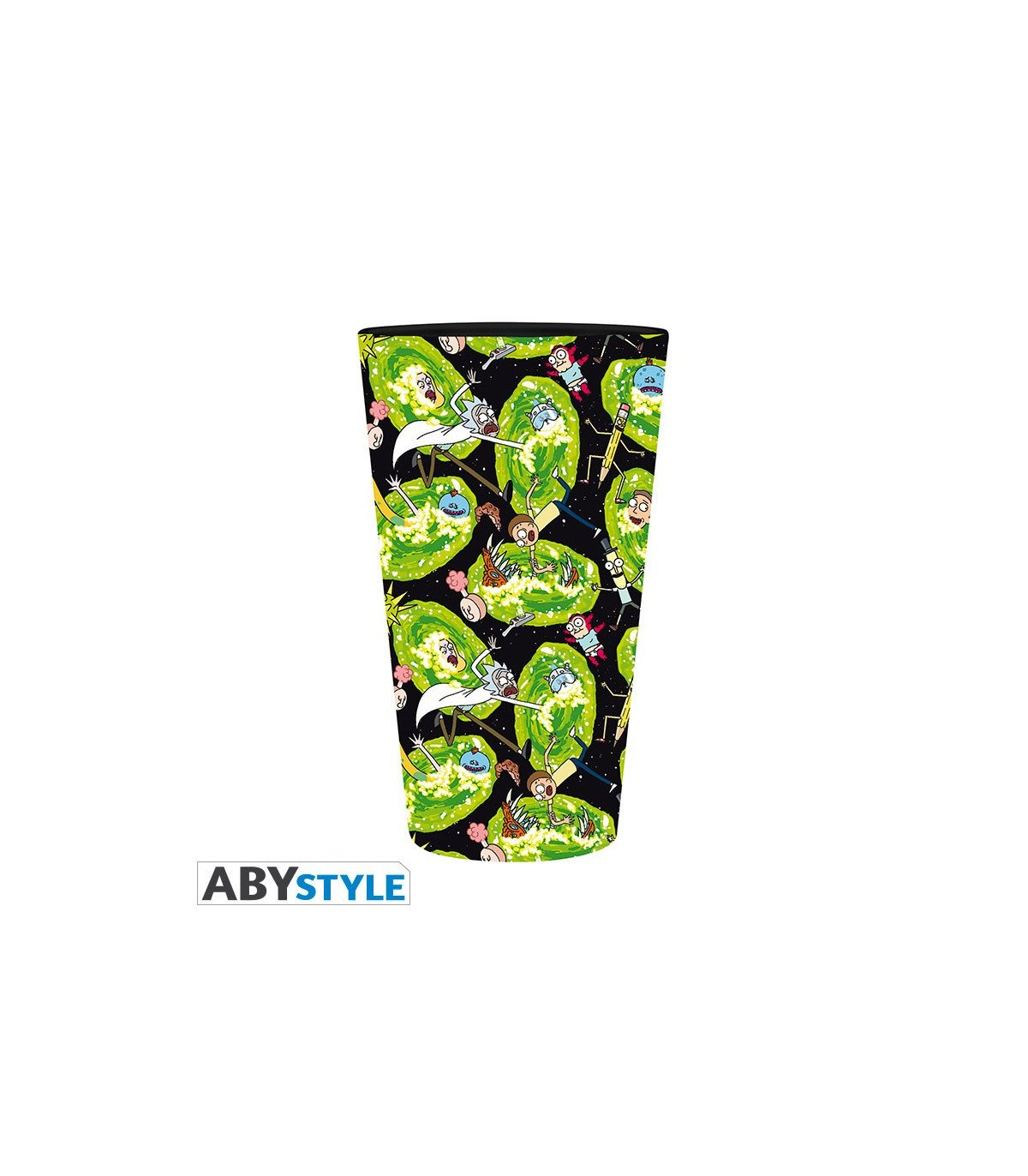 Verre XXL Rick and Morty - Portails - 400 ml - ABYstyle
