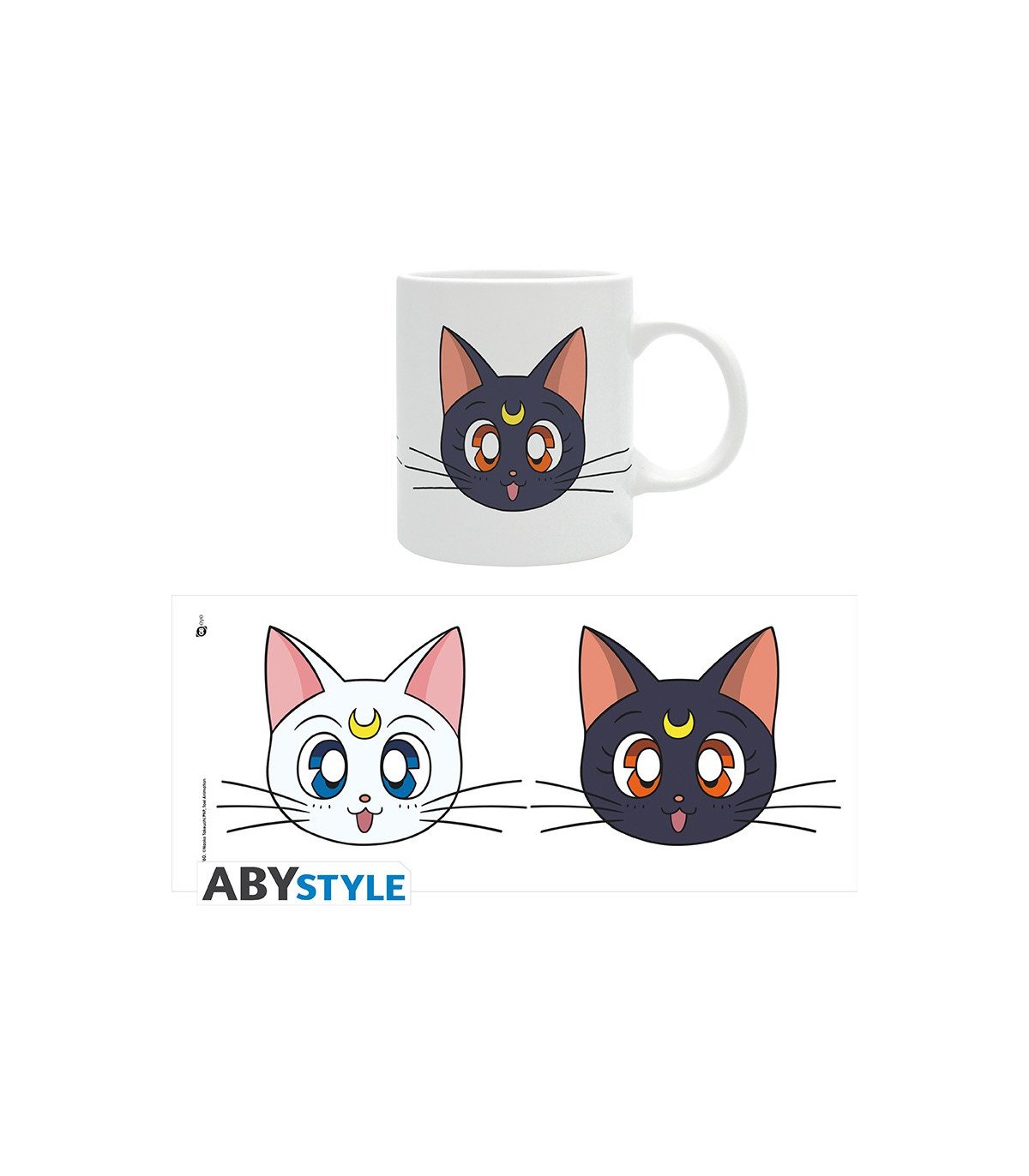Mug Sailor Moon - Luna & Artemis - 320 ml - ABYstyle