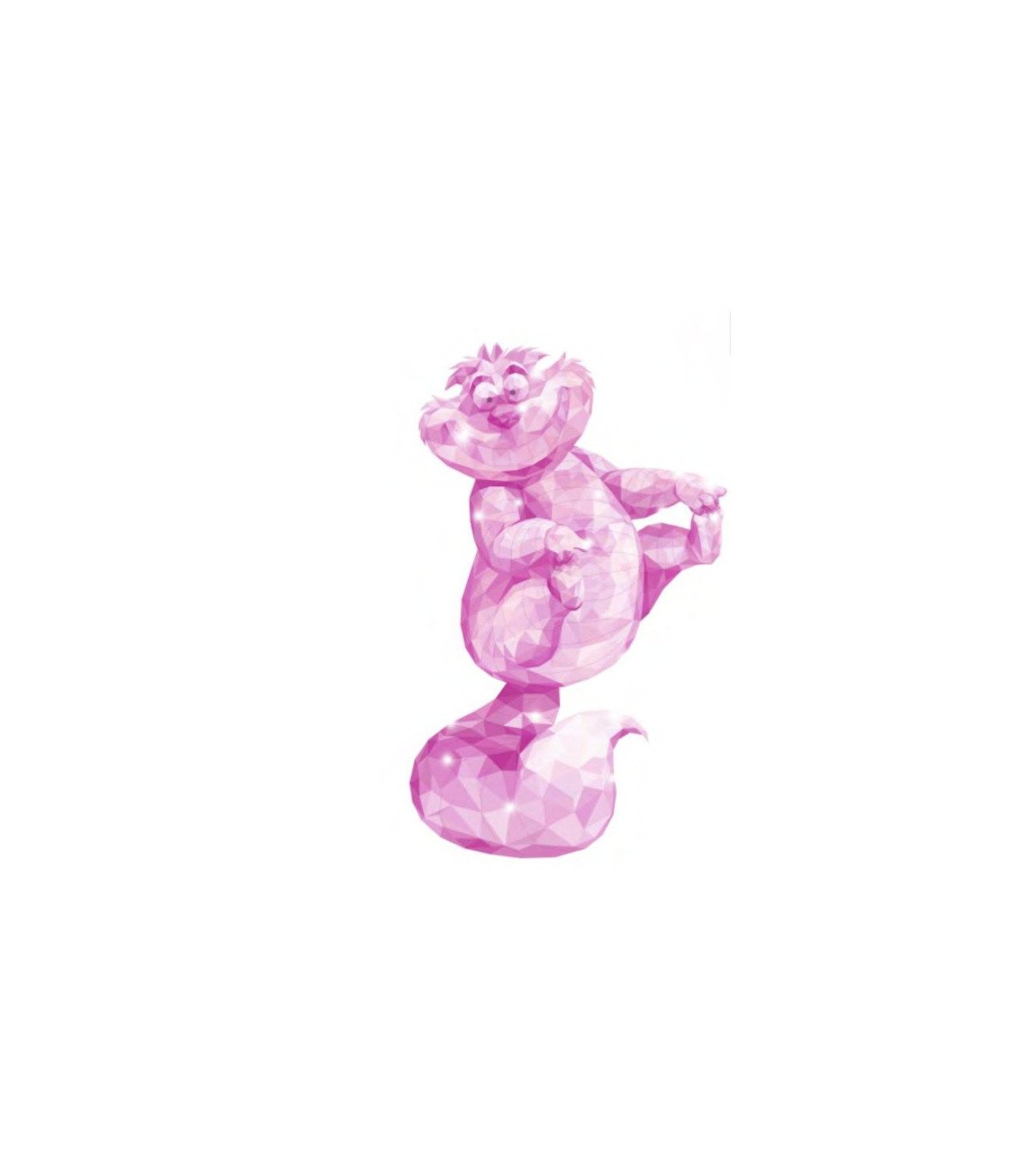 Le Chat du Cheshire en version cristal facetté – sourire garanti