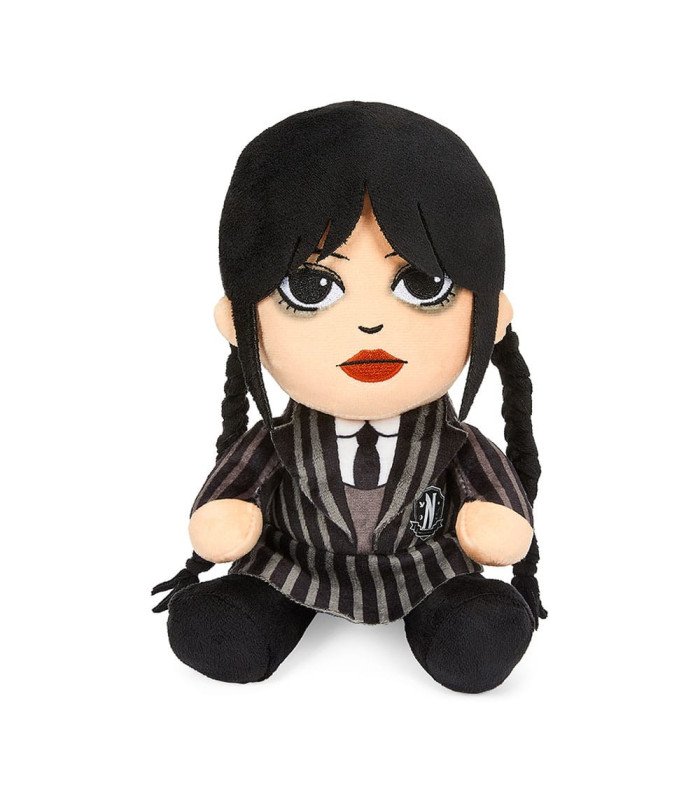 Mercredi Addams version peluche – 20 cm de noirceur toute douce