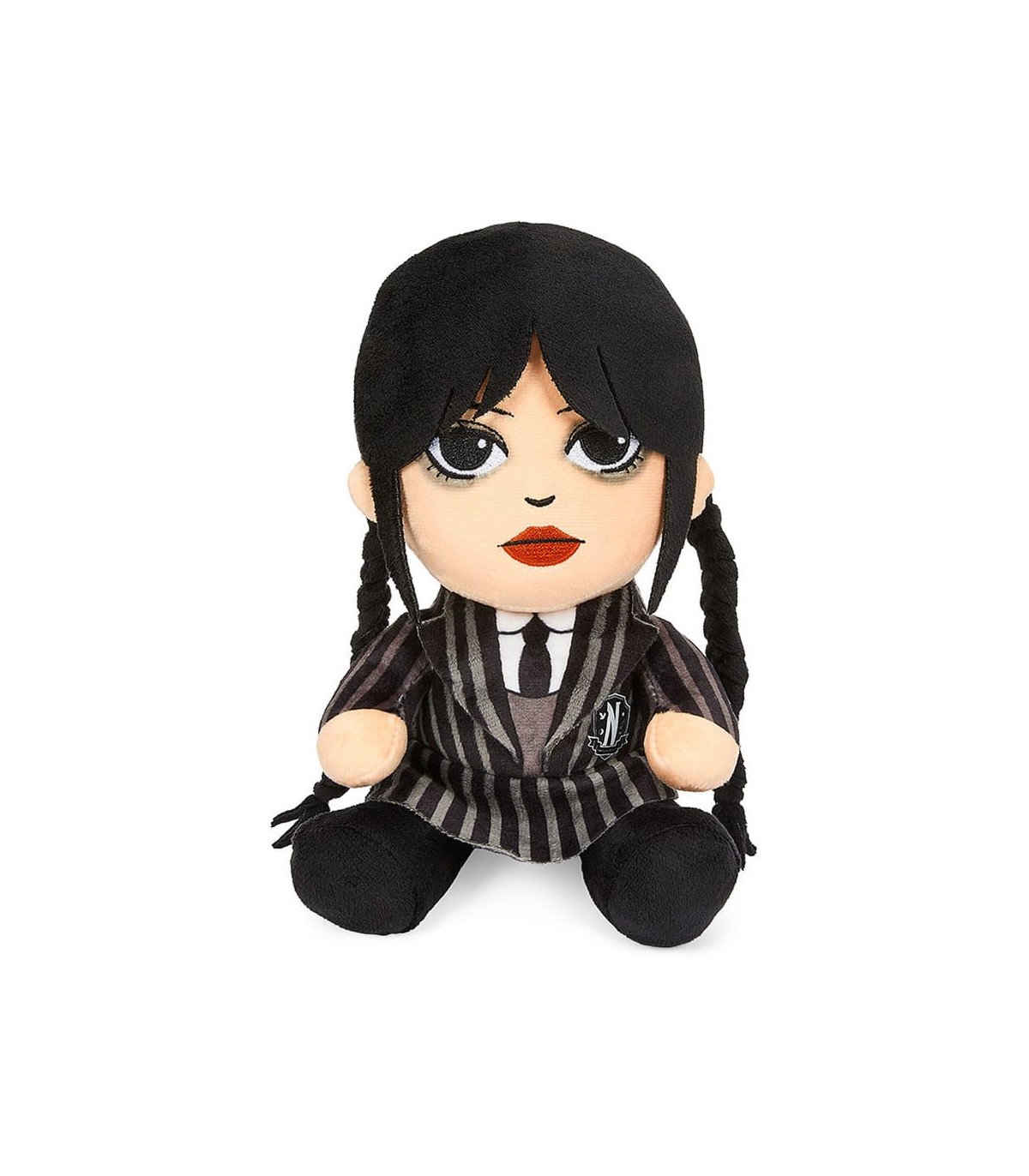 Mercredi Addams version peluche – 20 cm de noirceur toute douce