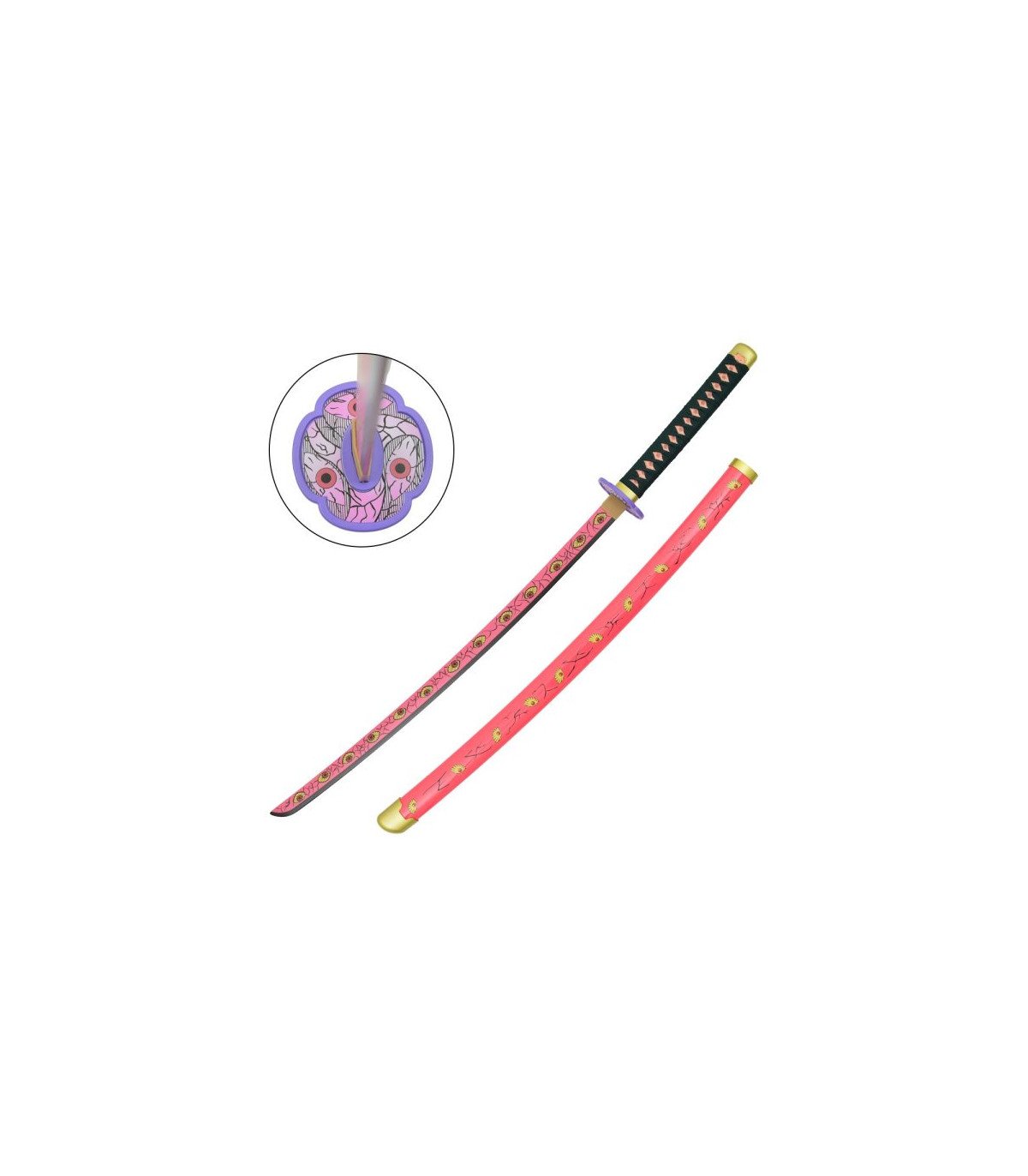 Katana en Bambou Kokushibou Tsugikuni Michikatsu Demon Slayer