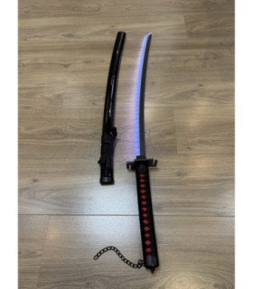  Katana LED Zangetsu Ichigo Kurosaki Bleach en Bambou présentation collection