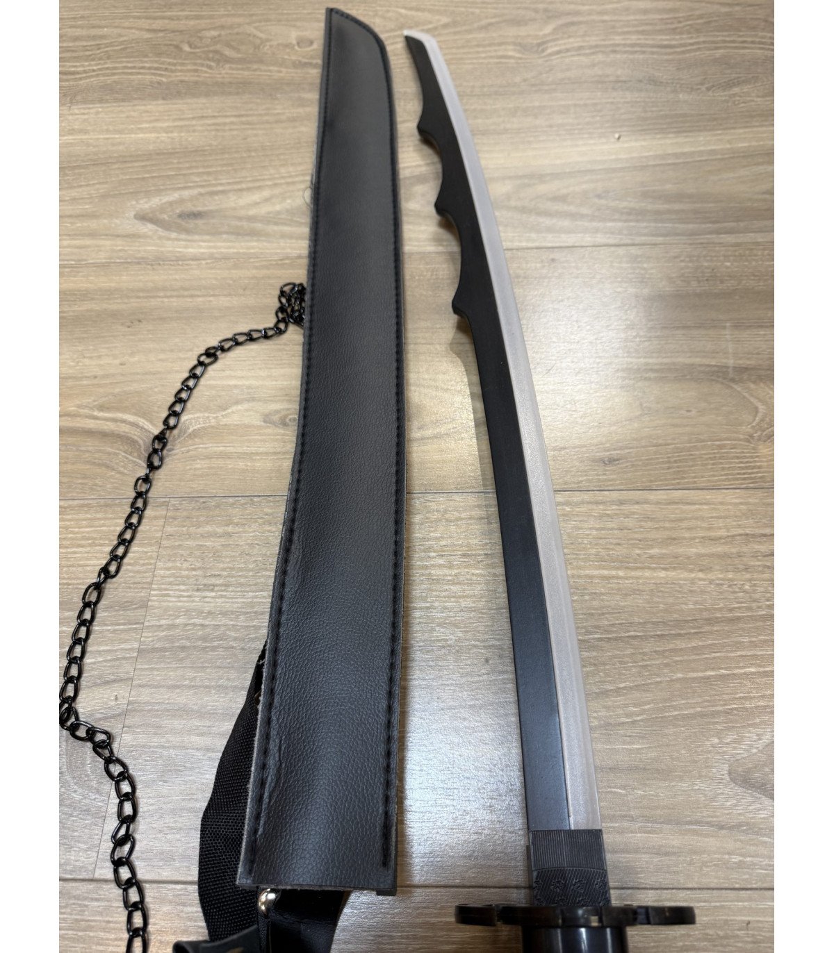  Katana LED Tensa Zangetsu Evolution Ichigo Kurosaki Bleach en Bambou vue produit 7