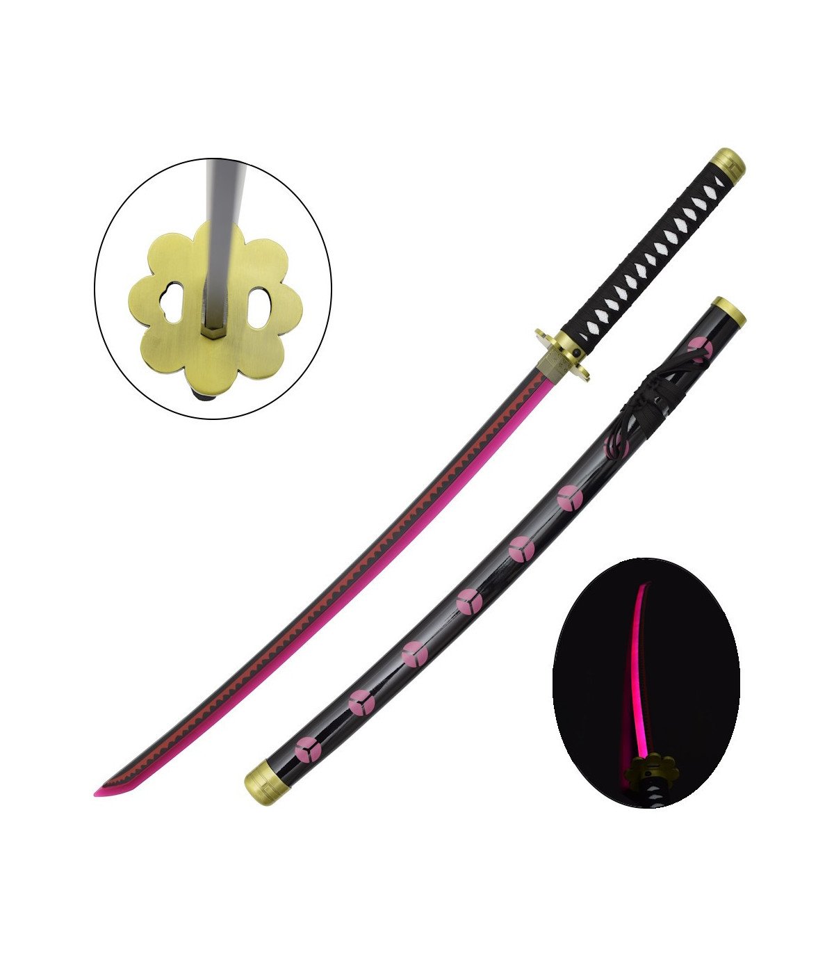 Katana LED Shusui de Roronoa Zoro One Piece en Bambou vue principale