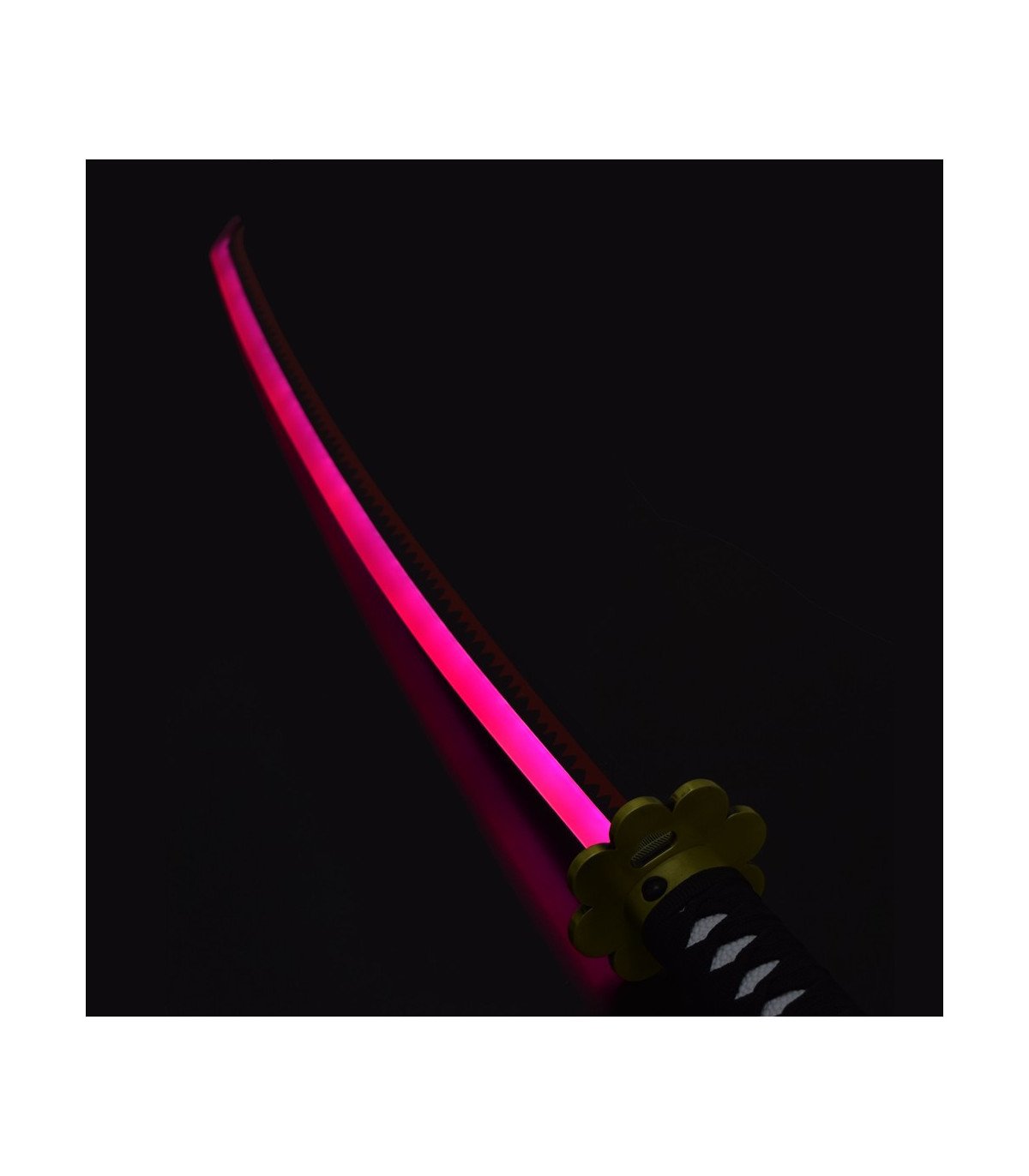  Katana LED Shusui de Roronoa Zoro One Piece en Bambou détail décoratif