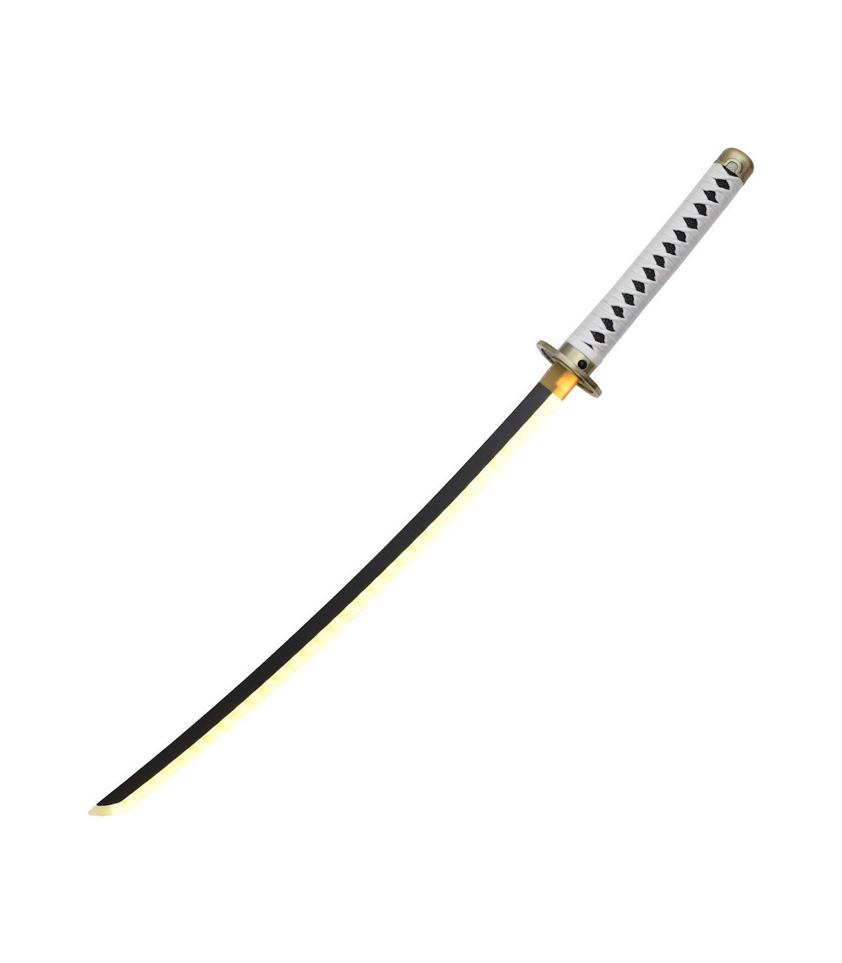  Katana LED Wado Ichimonji de Roronoa Zoro One Piece en Bambou détail décoratif