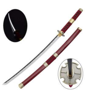 Katana LED Sandai Kitetsu de Roronoa Zoro One Piece en Bambou vue principale