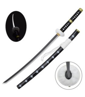 Katana One Piece LED Trafalgar Law en Bambou vue principale