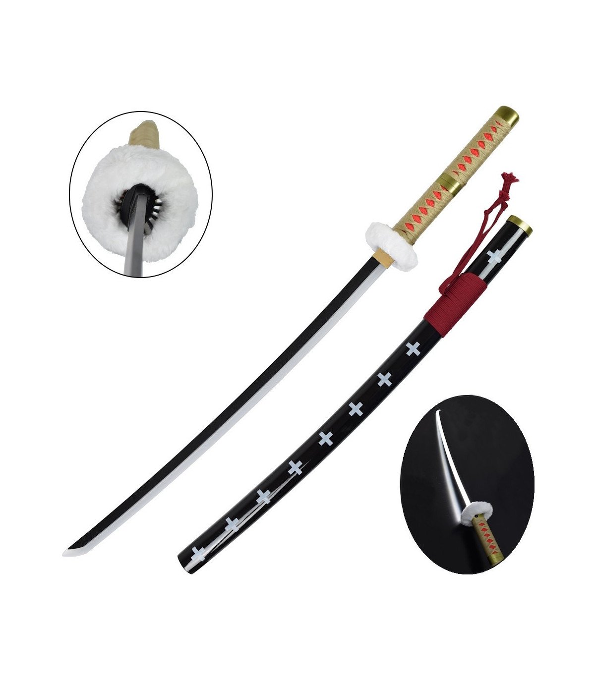 Katana One Piece LED de Trafalgar Law en Bambou vue principale