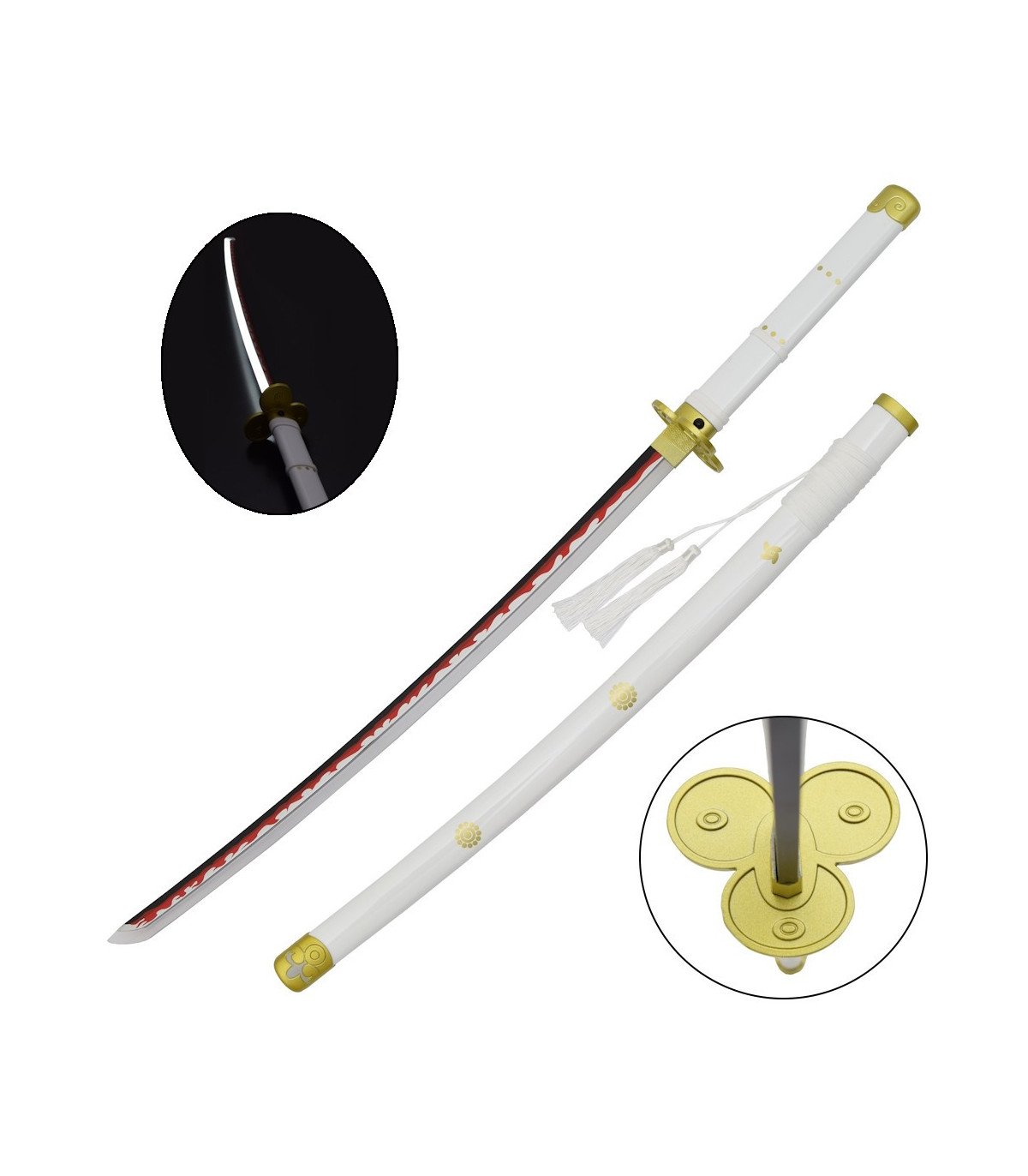 Katana LED Enma Roronoa Zoro One Piece en Bambou vue principale