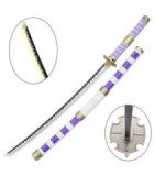 Katana LED Nidai Kitetsu de Monkey D. Luffy One Piece en Bambou vue principale