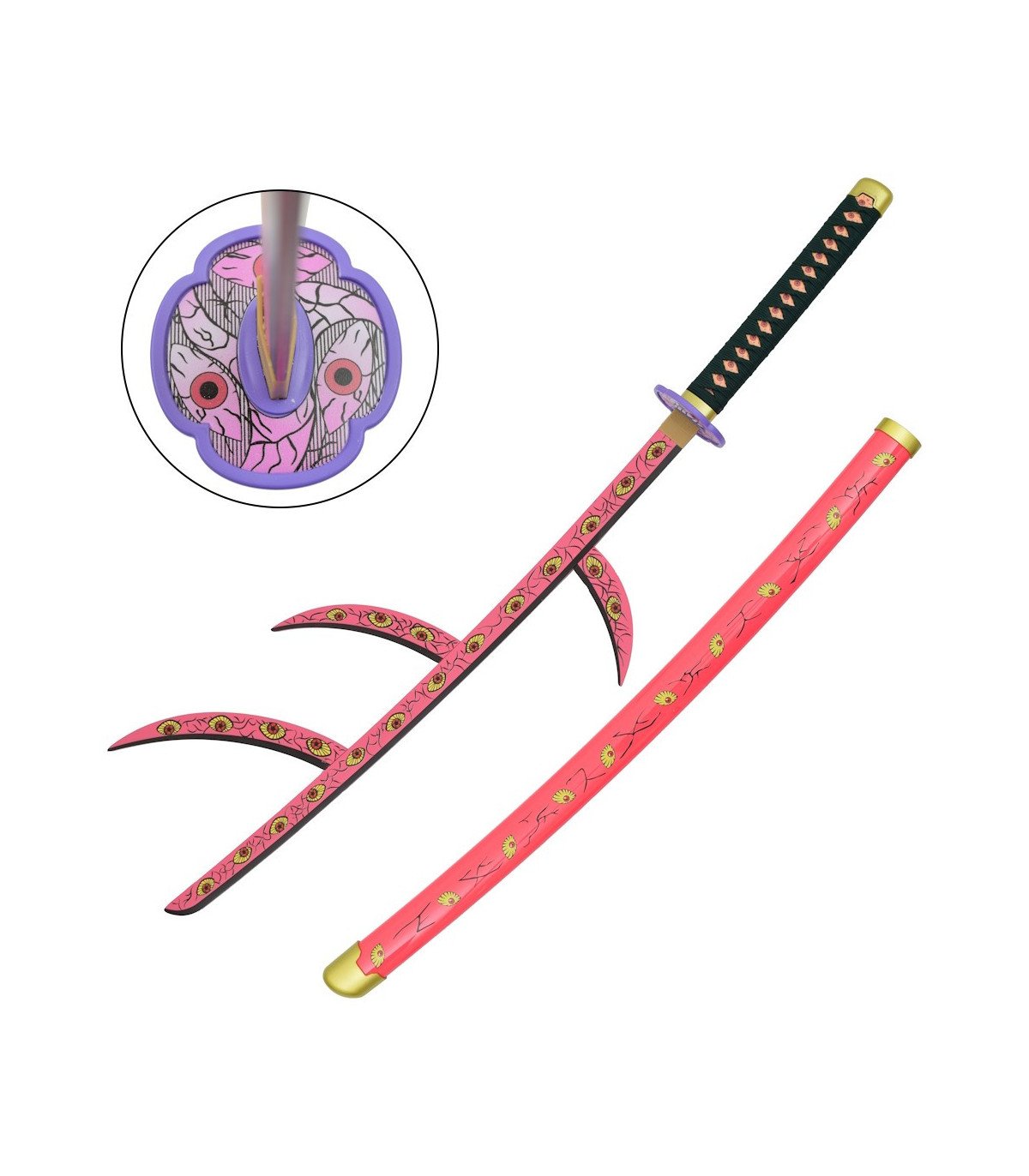 Katana Bambou Kokushibou Tsugikuni Michikatsu Demon Slayer vue principale