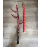  Katana Bambou Kokushibou Tsugikuni Michikatsu Demon Slayer détail décoratif