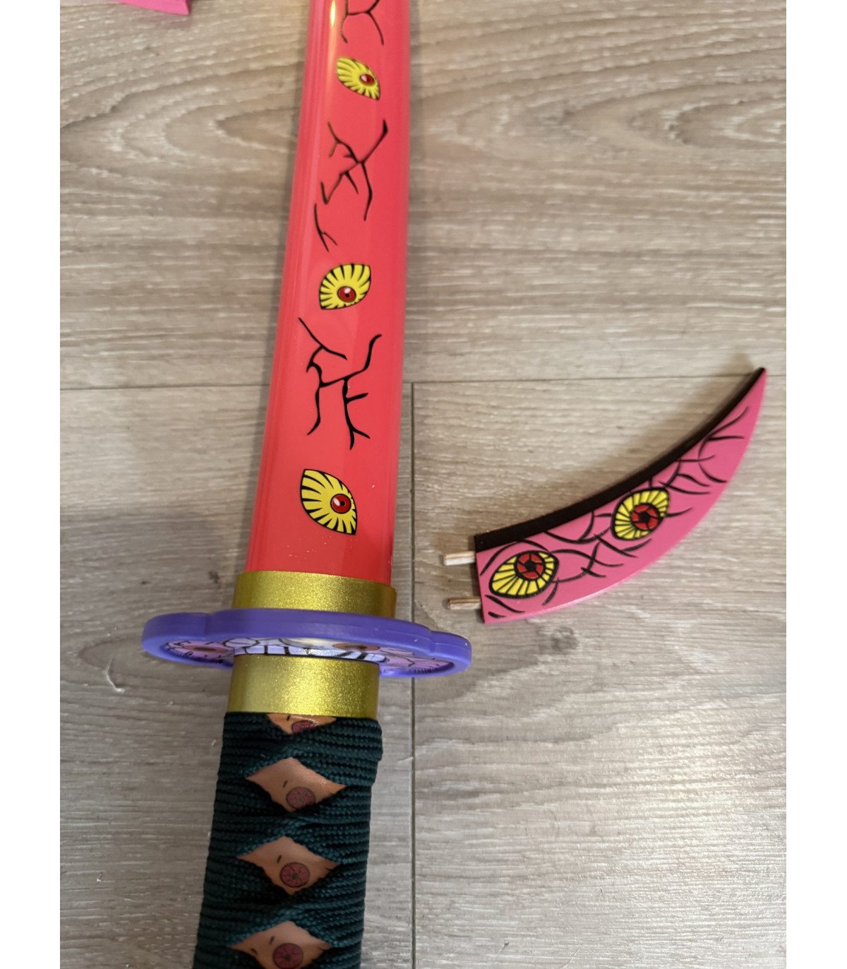  Katana Bambou Kokushibou Tsugikuni Michikatsu Demon Slayer vue produit 8