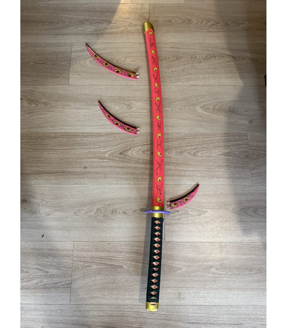  Katana Bambou Kokushibou Tsugikuni Michikatsu Demon Slayer vue produit 10