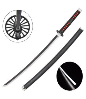 Katana LED Bois Tanjiro Kamado Demon Slayer en Bambou vue principale