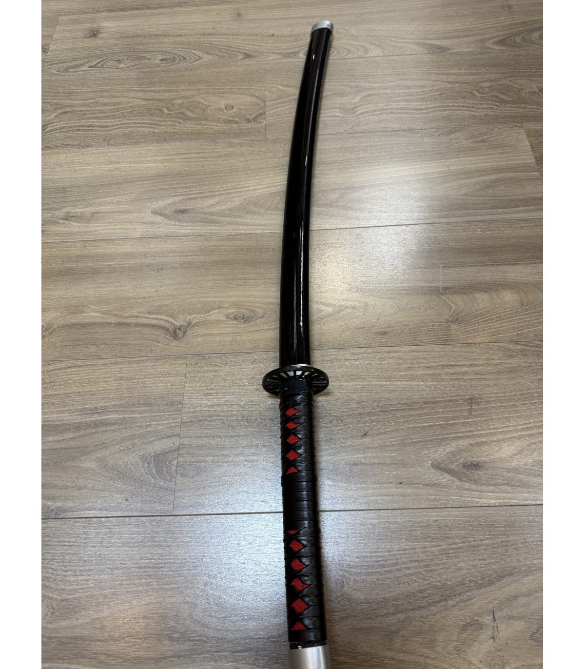  Katana LED Bois Tanjiro Kamado Demon Slayer en Bambou vue produit 4