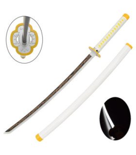 Katana LED Bois Zenitsu Agatsuma Demon Slayer en Bambou vue principale