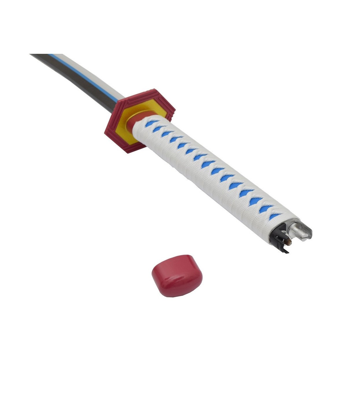  Katana LED Bois Giyu Tomioka Demon Slayer en Bambou vue produit 8