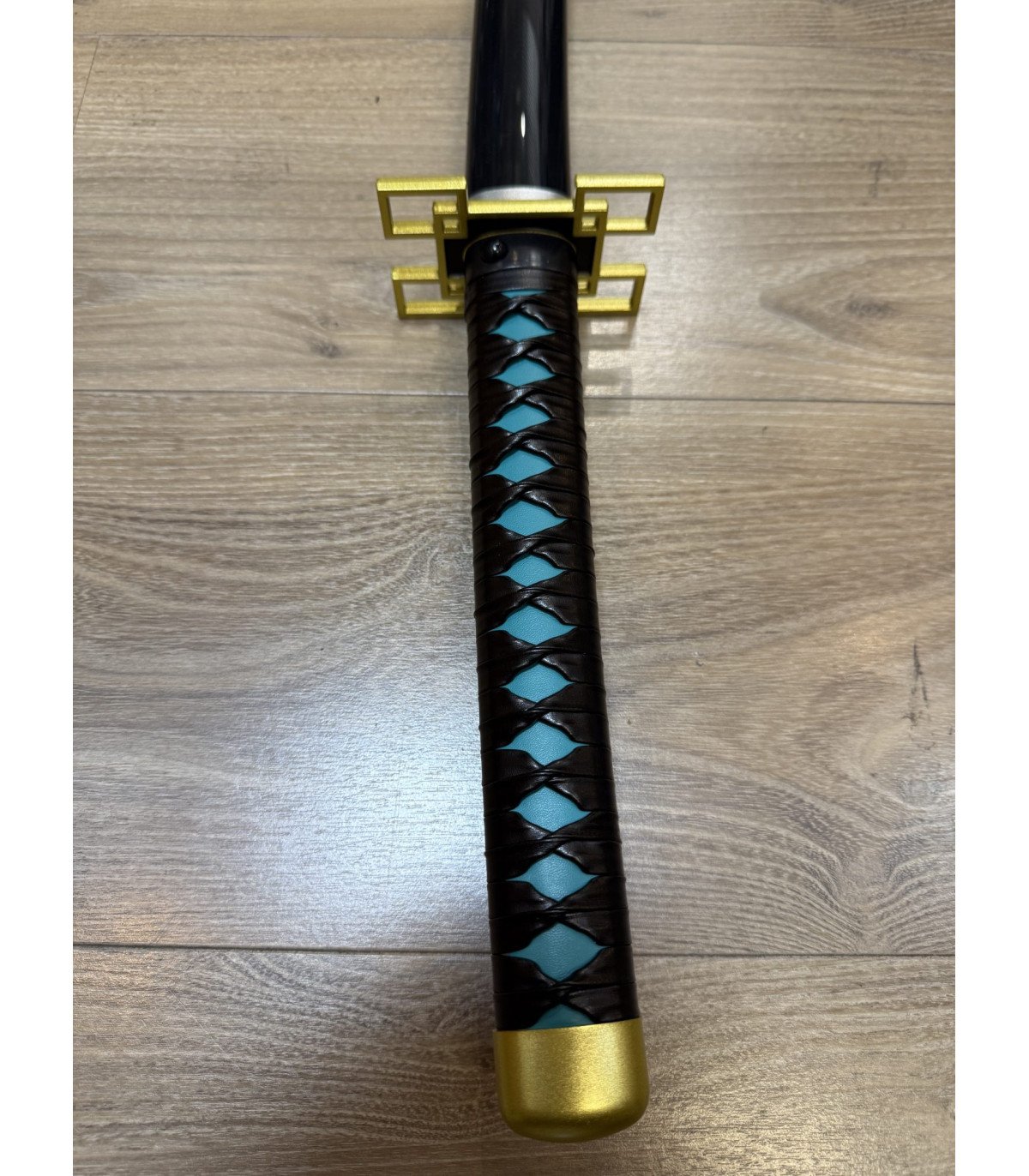  Katana LED Bois Muichiro Tokito Demon Slayer en Bambou vue produit 7