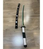  Katana LED Bois Sanemi Shinazugawa Demon Slayer en Bambou vue produit 6