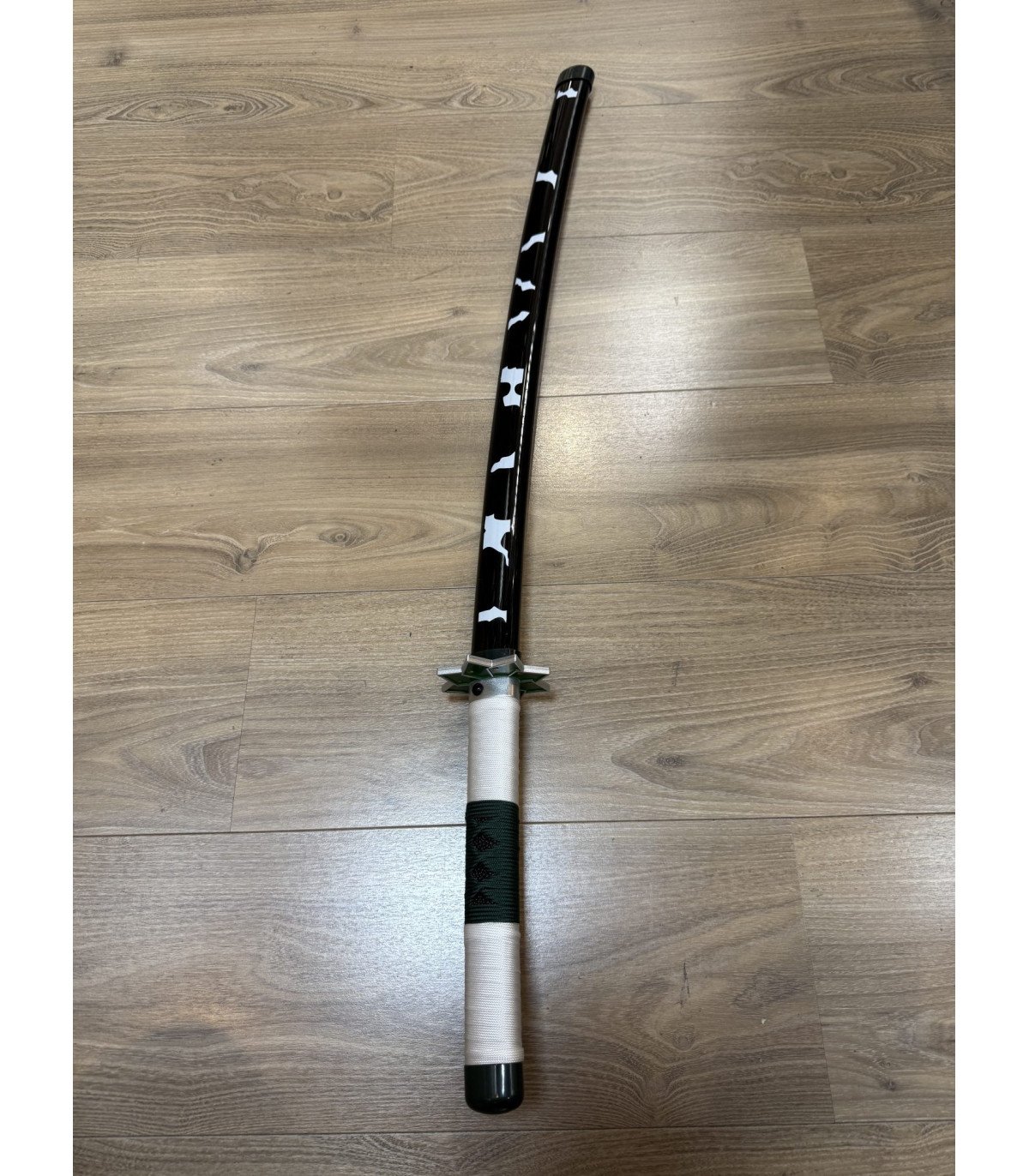  Katana LED Bois Sanemi Shinazugawa Demon Slayer en Bambou vue produit 8