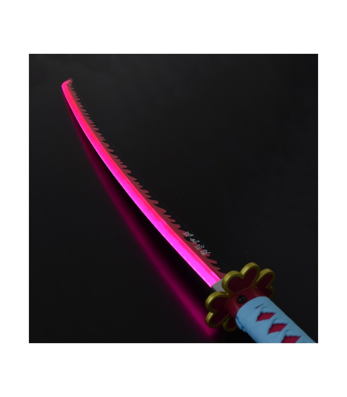  Katana LED Bambou Kanroji Mitsuri Demon Slayer détail décoratif