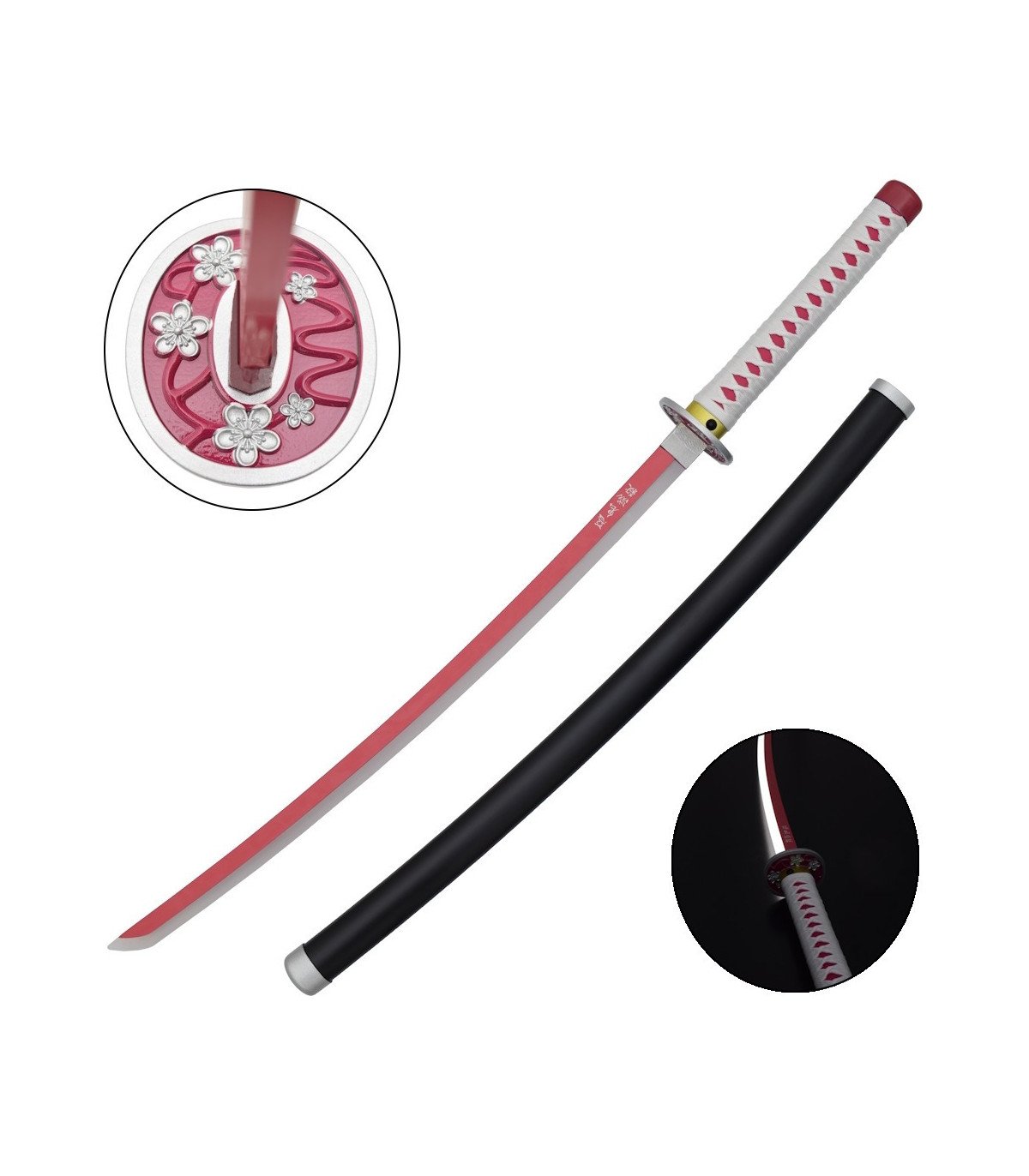 Katana LED Bambou Kanao Tsuyuri Demon Slayer vue principale