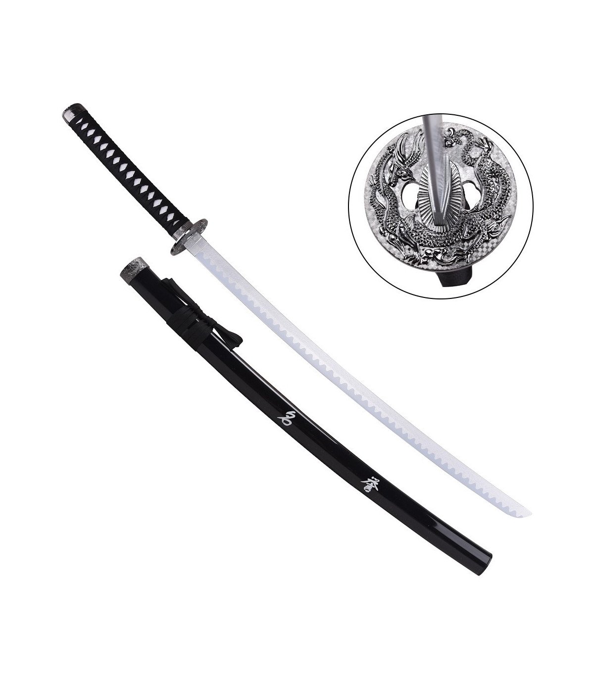  Katana en Bambou Dragon Chinois Japonais présentation collection