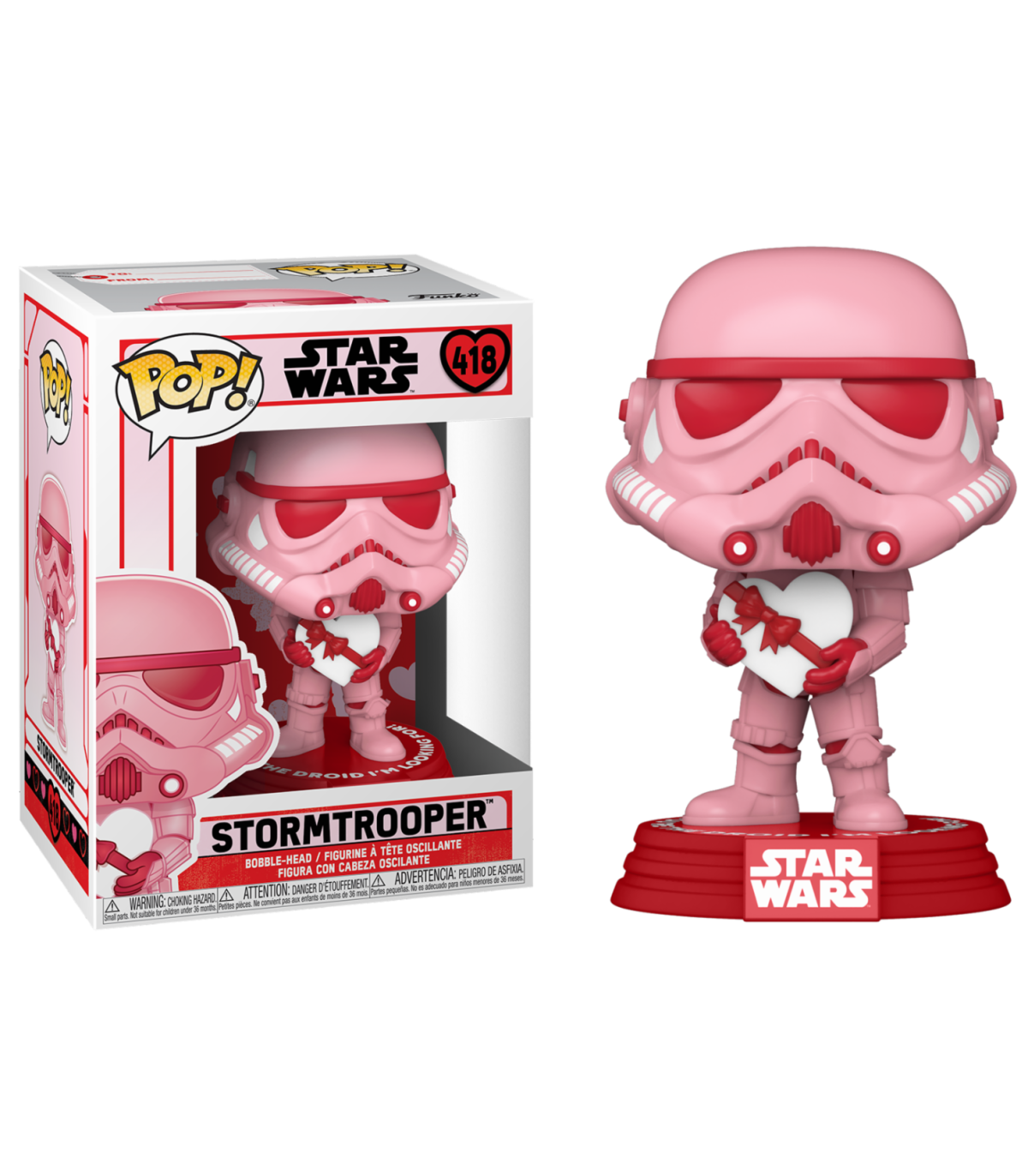Figurine Pop Star Wars - Valentine Stormtrooper - Édition Love.