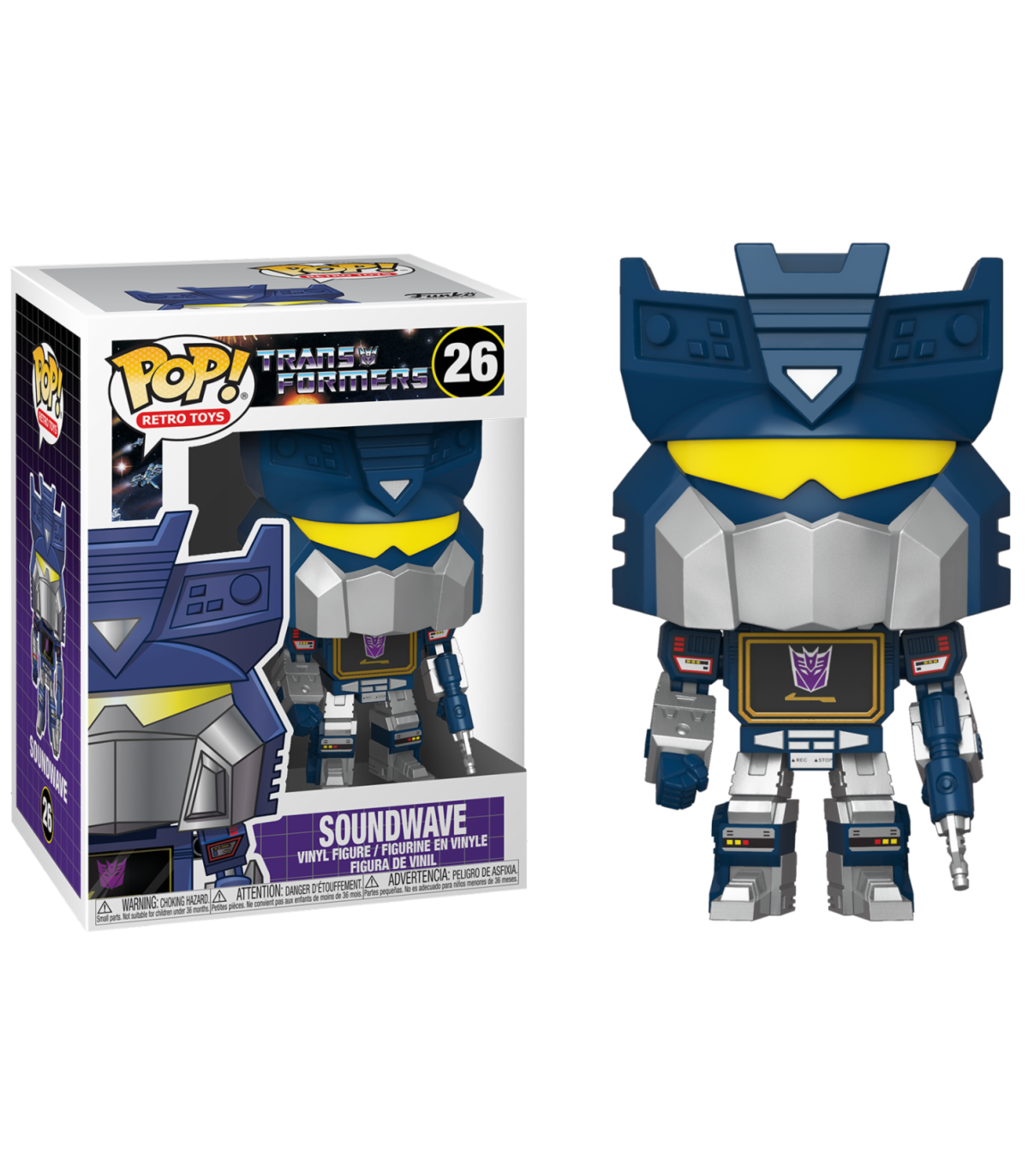 TRANSFORMERS - FIGURINE POP N° 26 - SOUNDWAVE