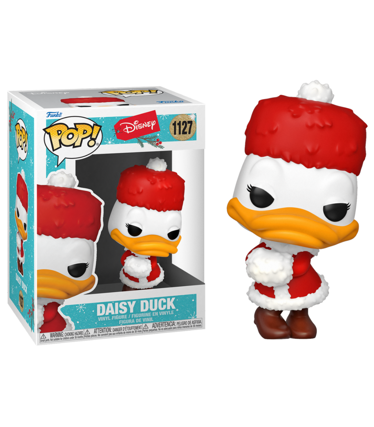 DISNEY - FIGURINE POP N° 1127 - HOLIDAY DAISY DUCK