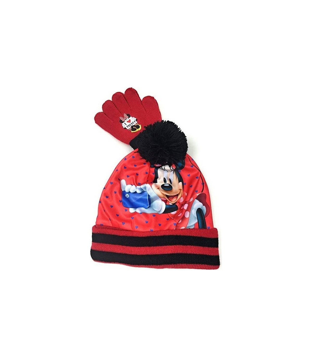 Set Bonnet et Gants Minnie Disney - Doux & Adorable